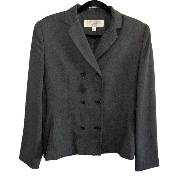 Larry Levine Double Breasted Pant Suit Women’s Blazer Jacket Size 4 - Picture 2 of 10